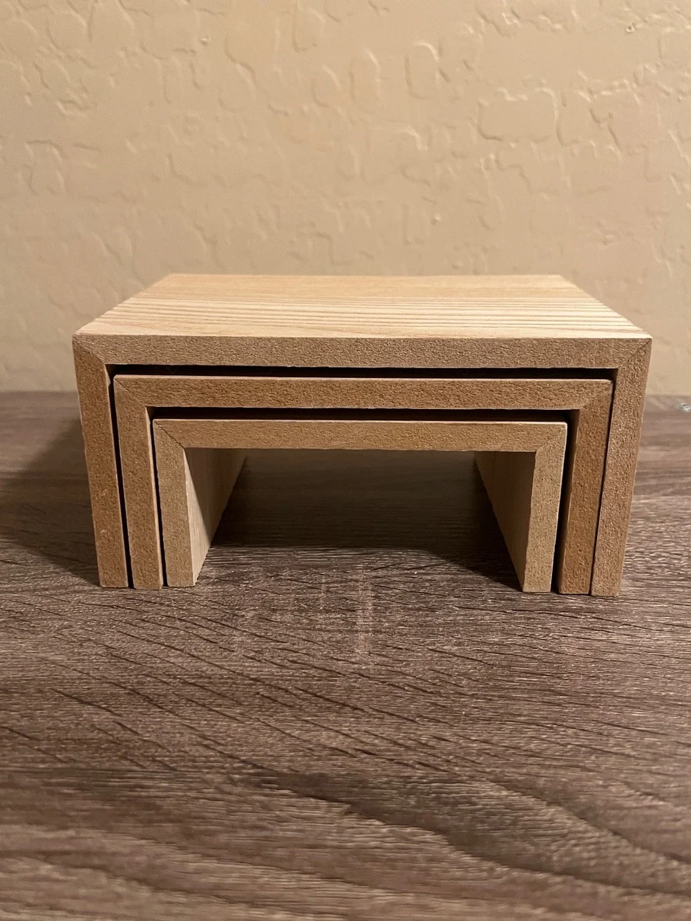 Target Bullseye Wood Tiered Risers Display Rectangle NWOT